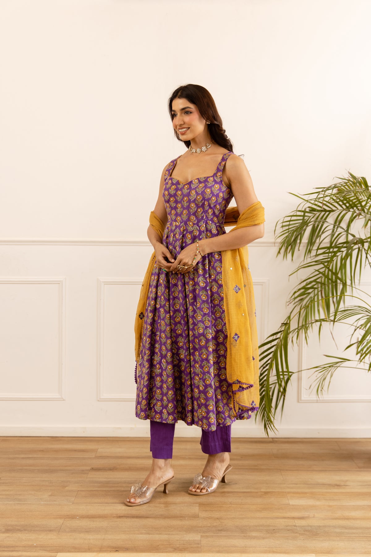 Purple & Mustard (Sleeveless)