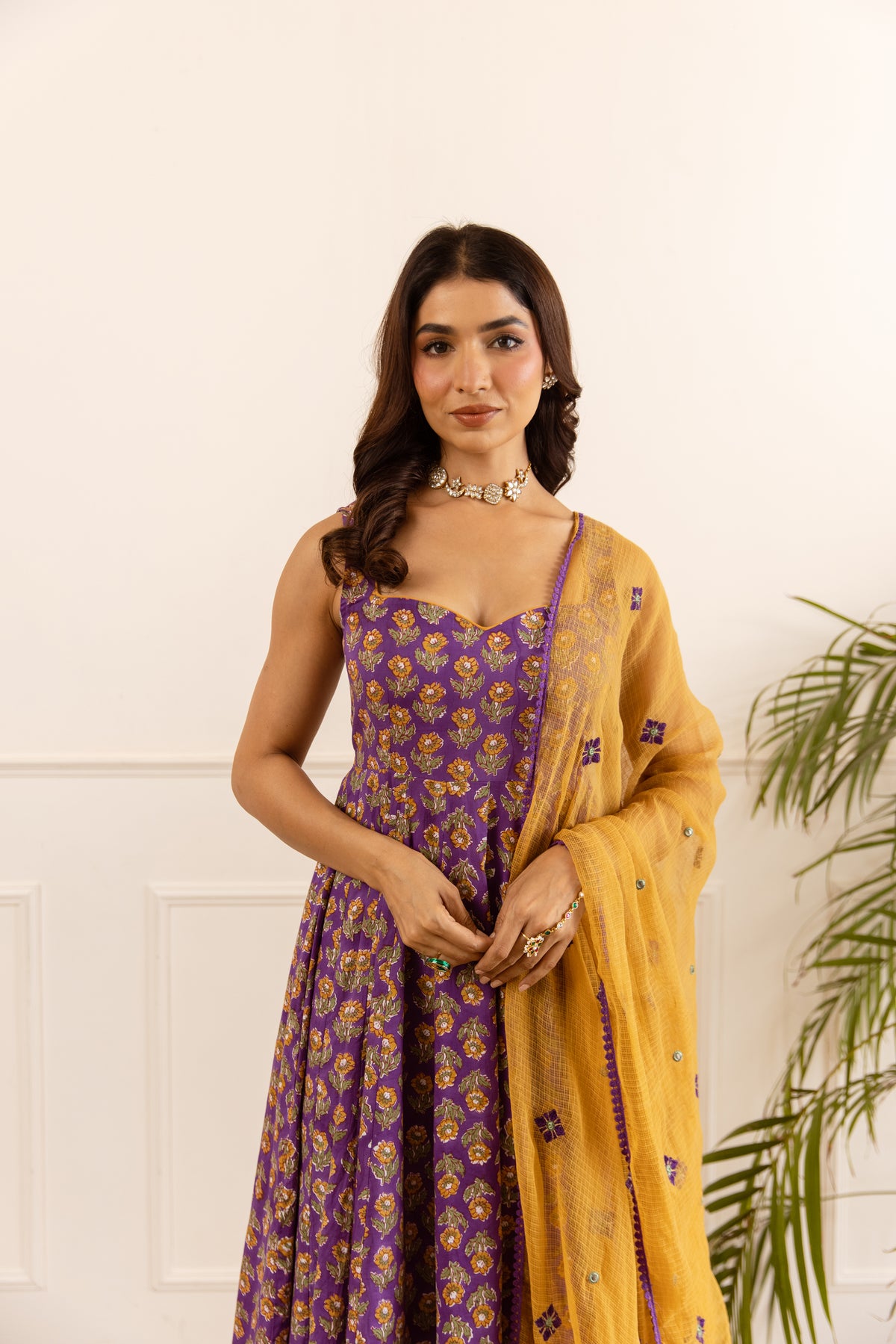Purple & Mustard (Sleeveless)