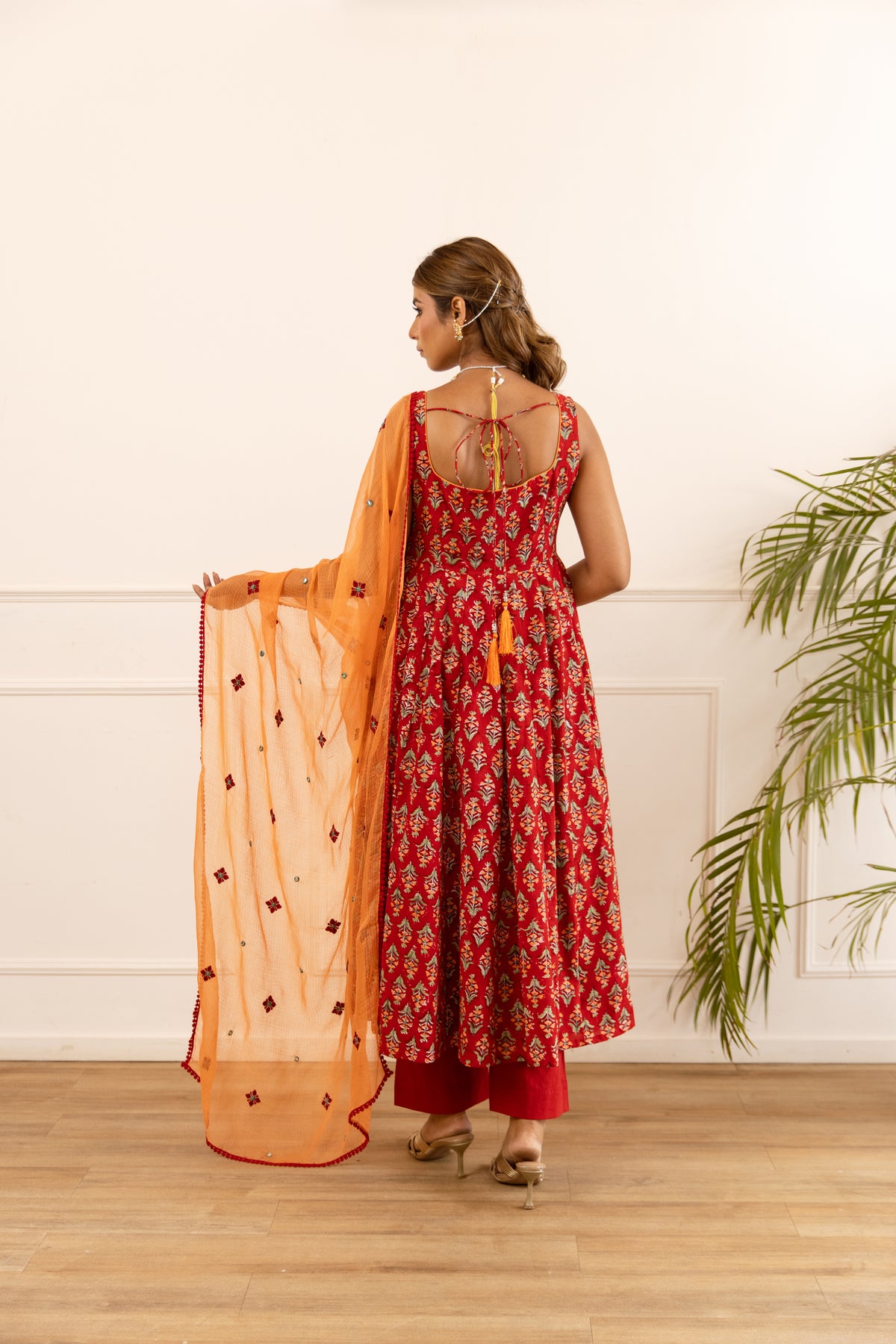 Dark Red & Orange (Sleeveless)