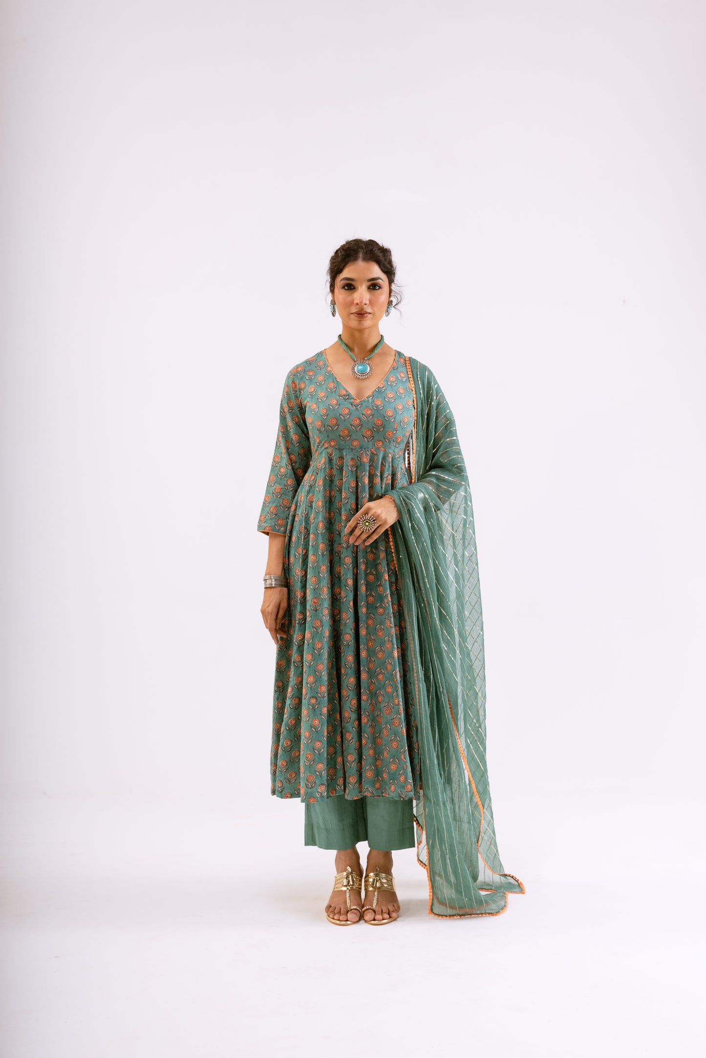 Sea Green Butti - Sleeved