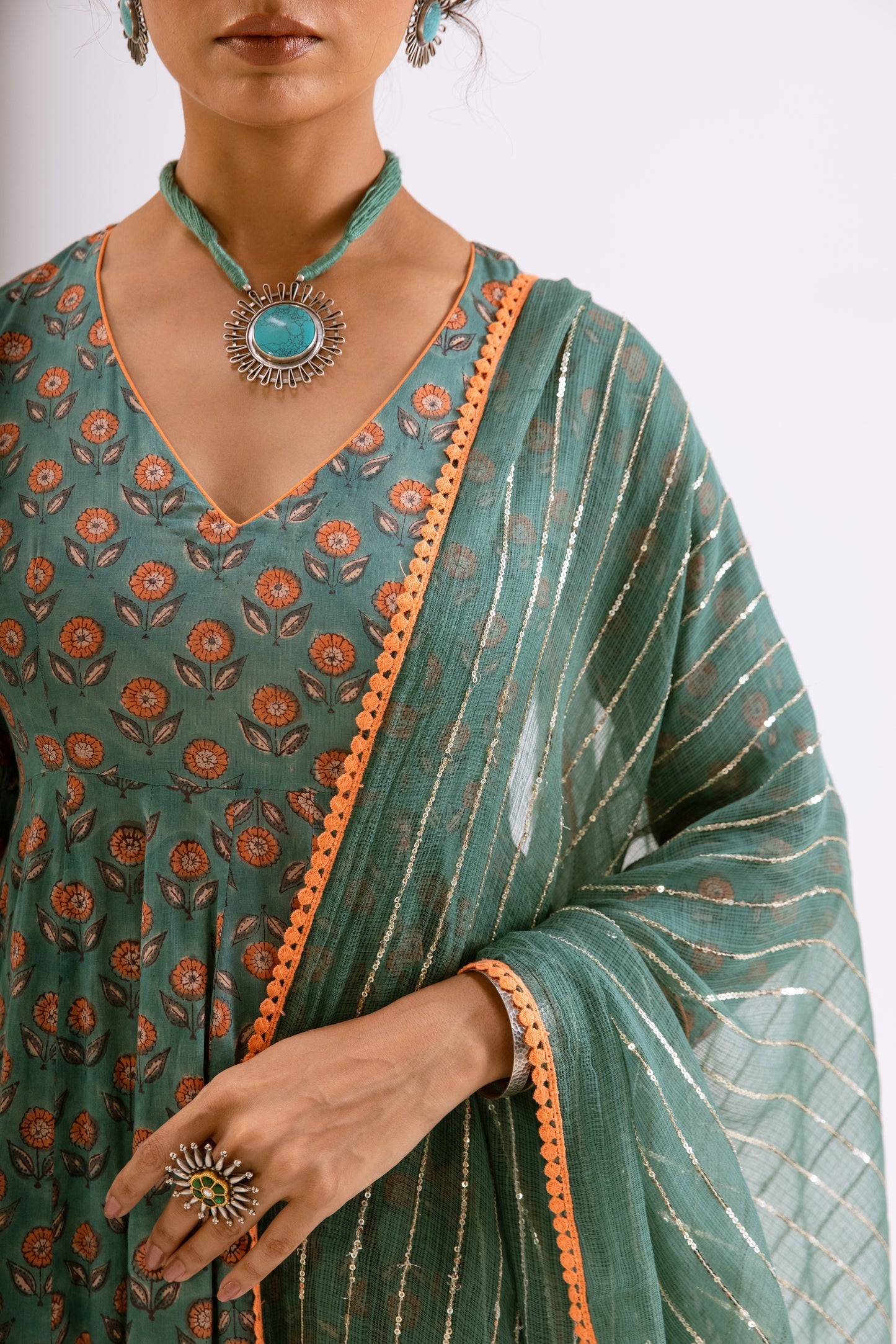 Sea Green Butti - Sleeved
