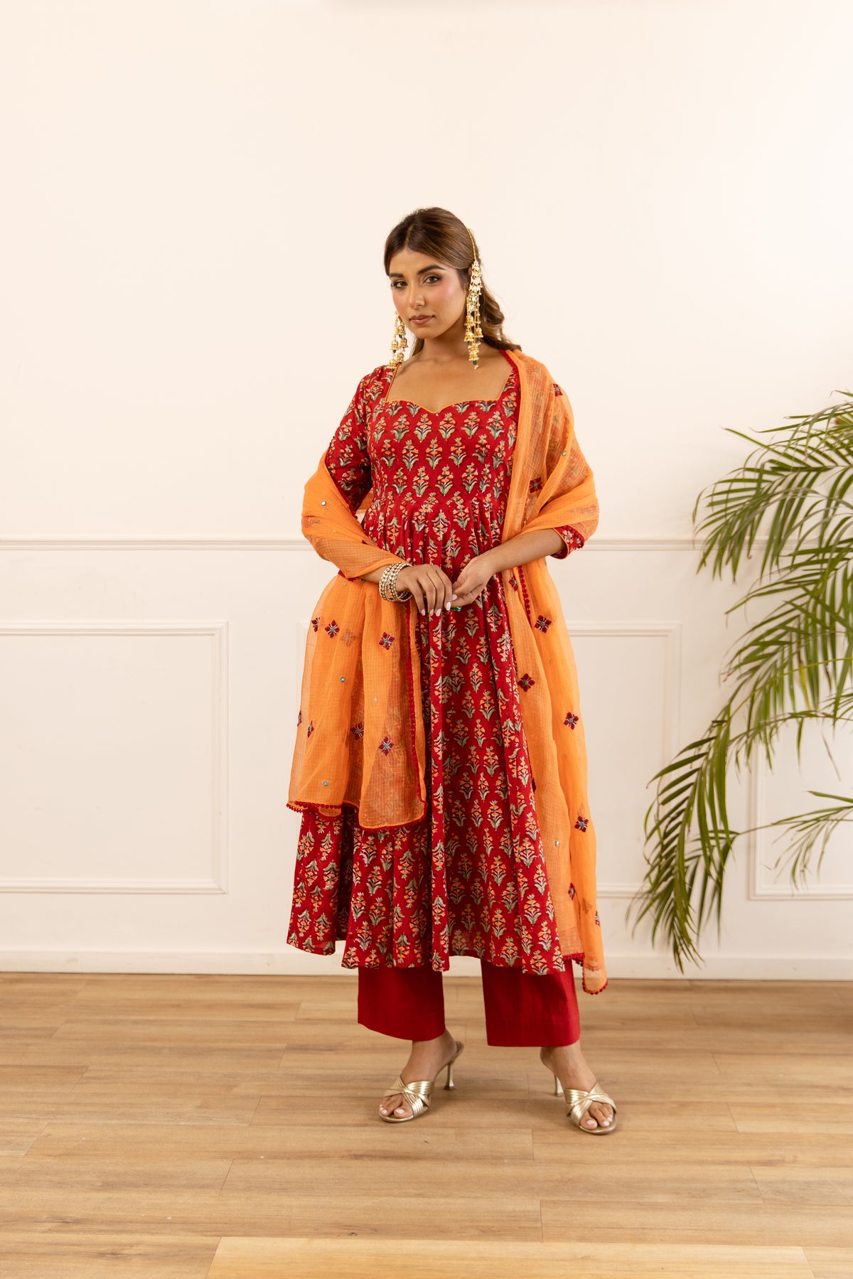 Dark Red & Orange (Sleeved)