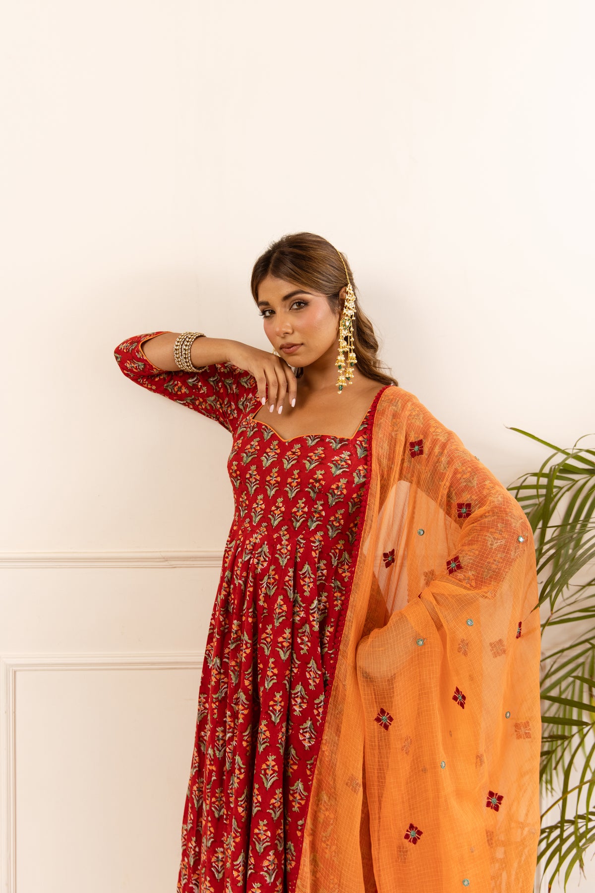 Dark Red & Orange (Sleeved)