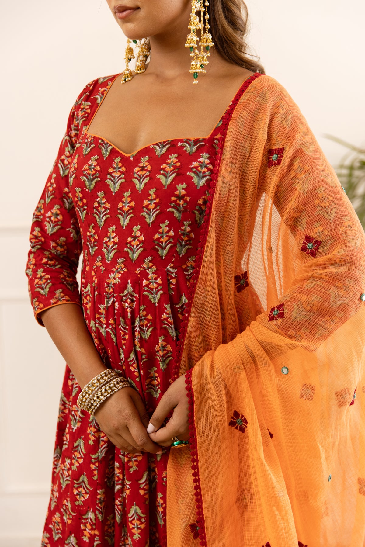 Dark Red & Orange (Sleeved)