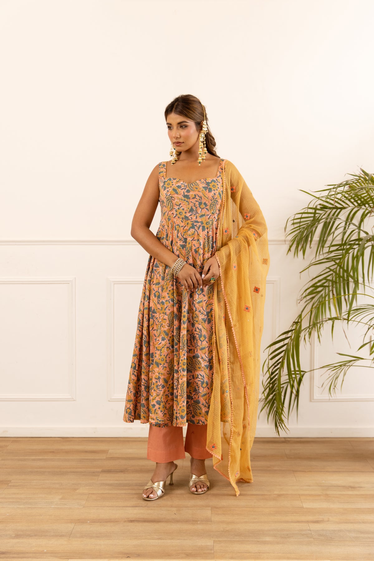 Peach & Mustard (Sleeveless)