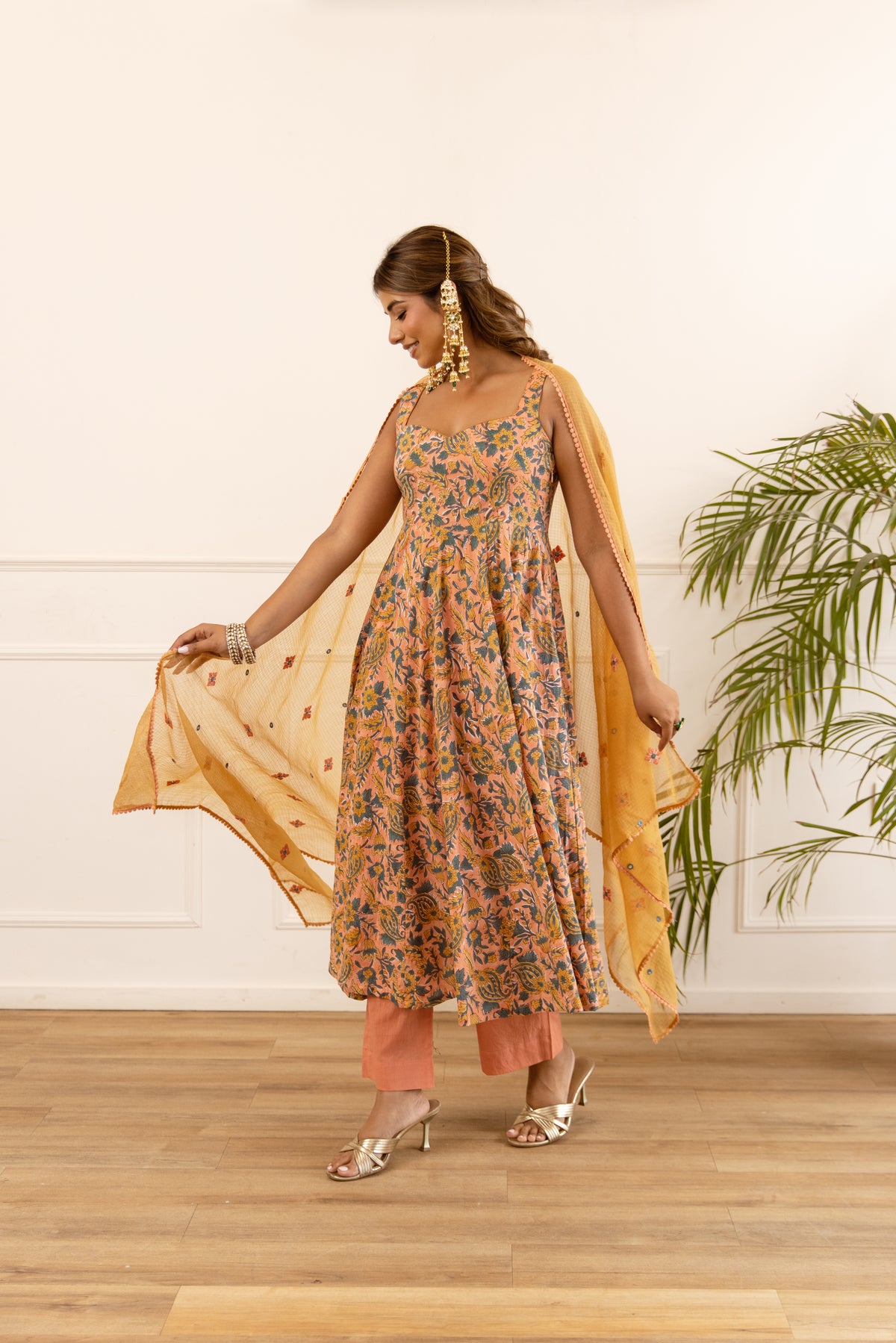 Peach & Mustard (Sleeveless)