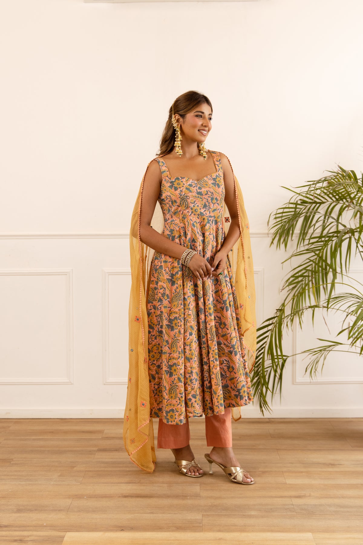 Peach & Mustard (Sleeveless)