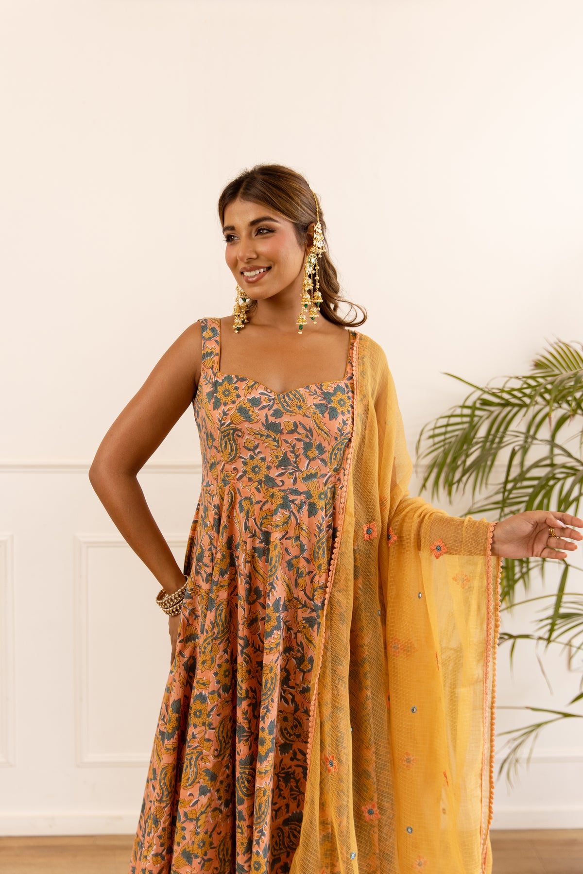 Peach & Mustard (Sleeveless)