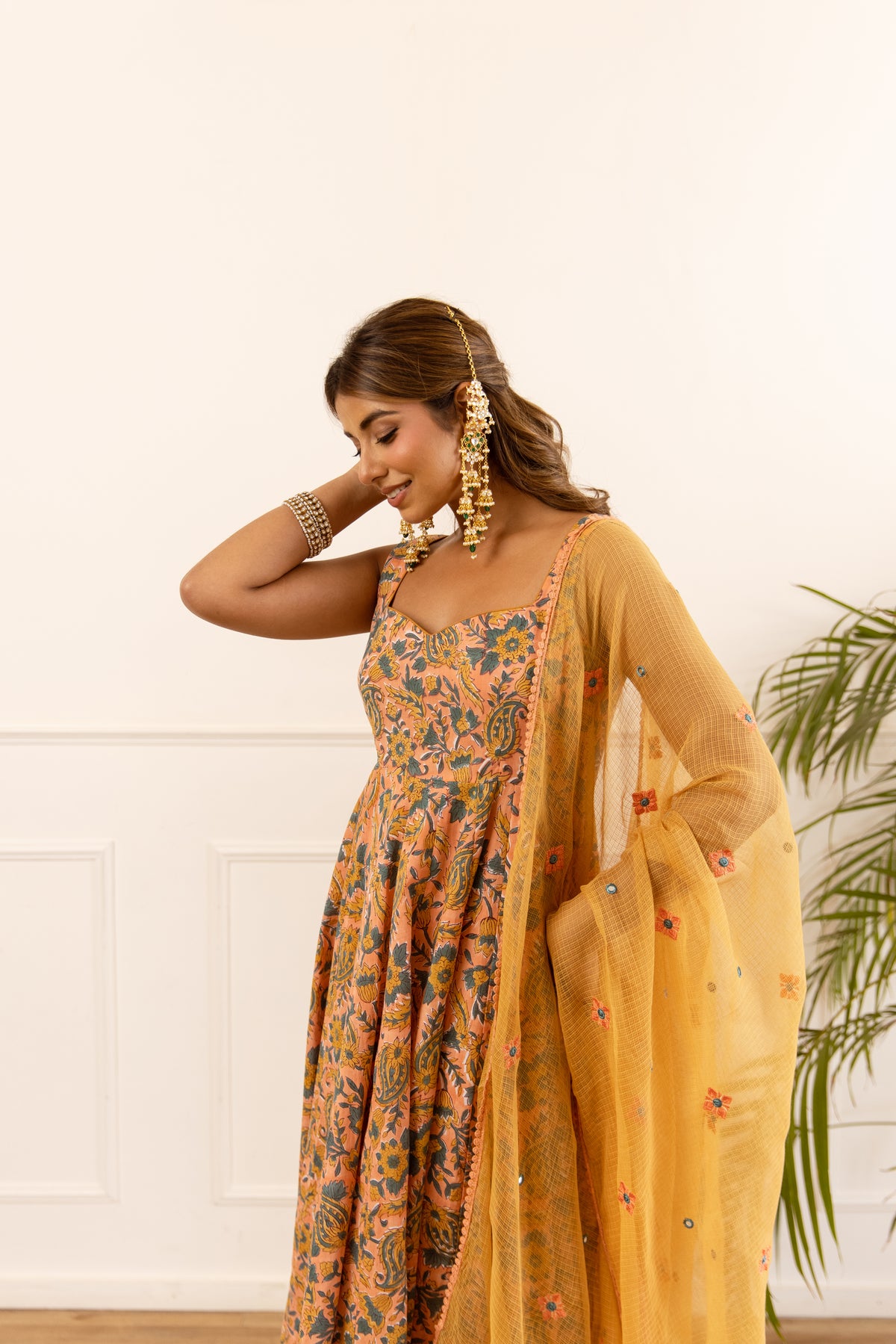 Peach & Mustard (Sleeveless)