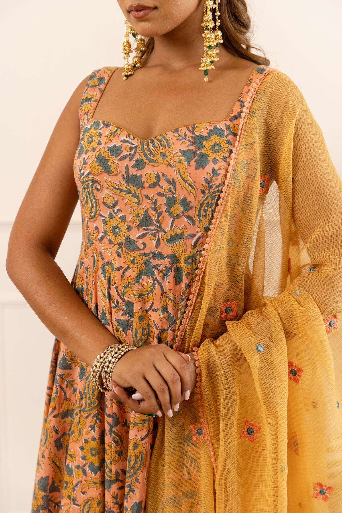 Peach & Mustard (Sleeveless)