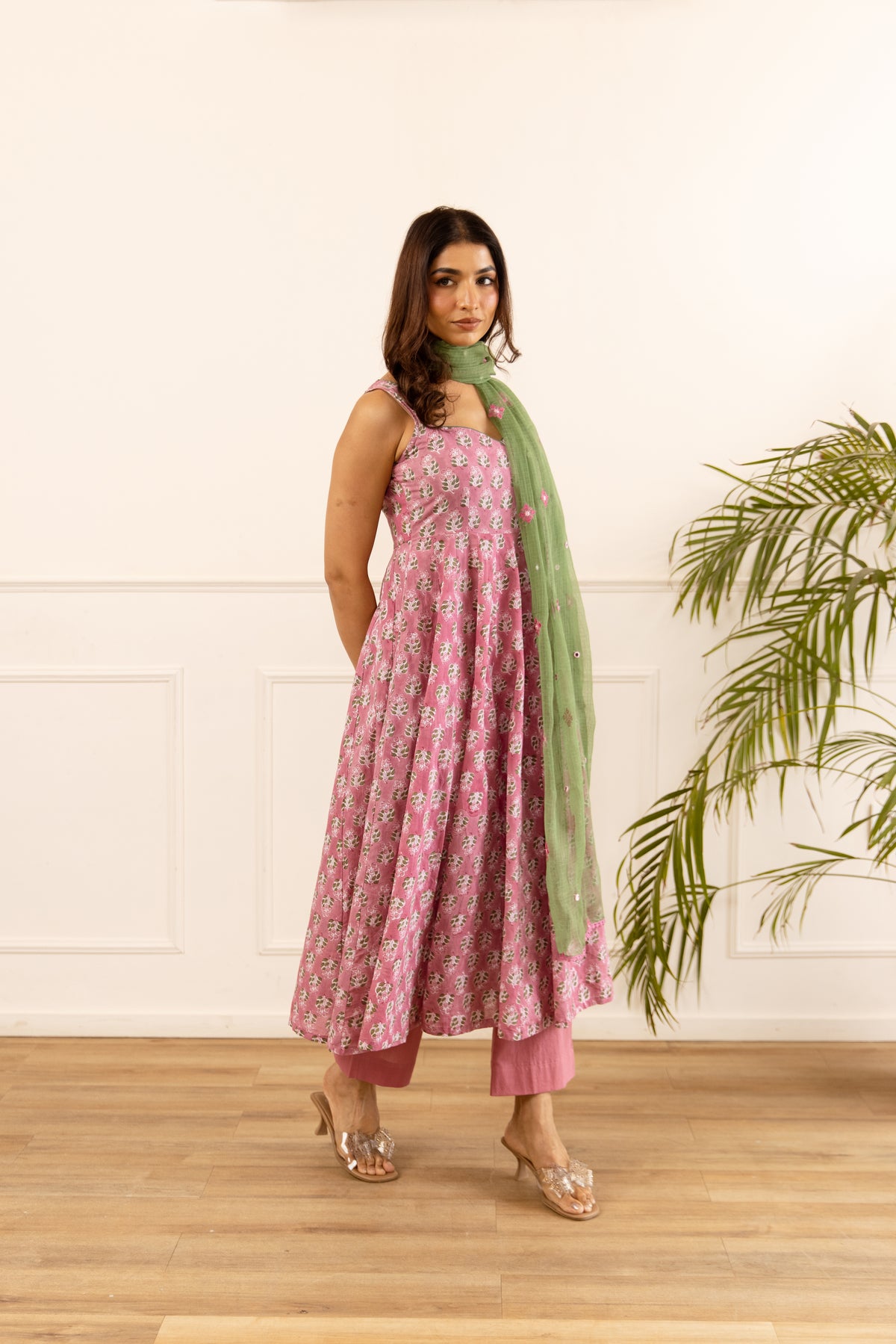 Pink & Pista (Sleeveless)