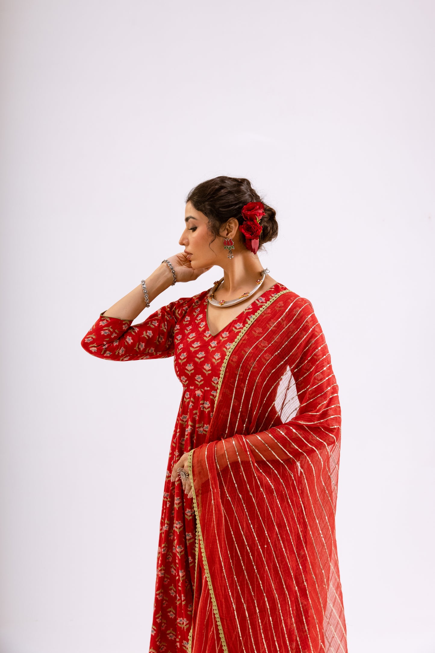 Sindoor Red Butti - Sleeved
