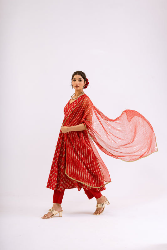 Sindoor Red Butti - Sleeveless