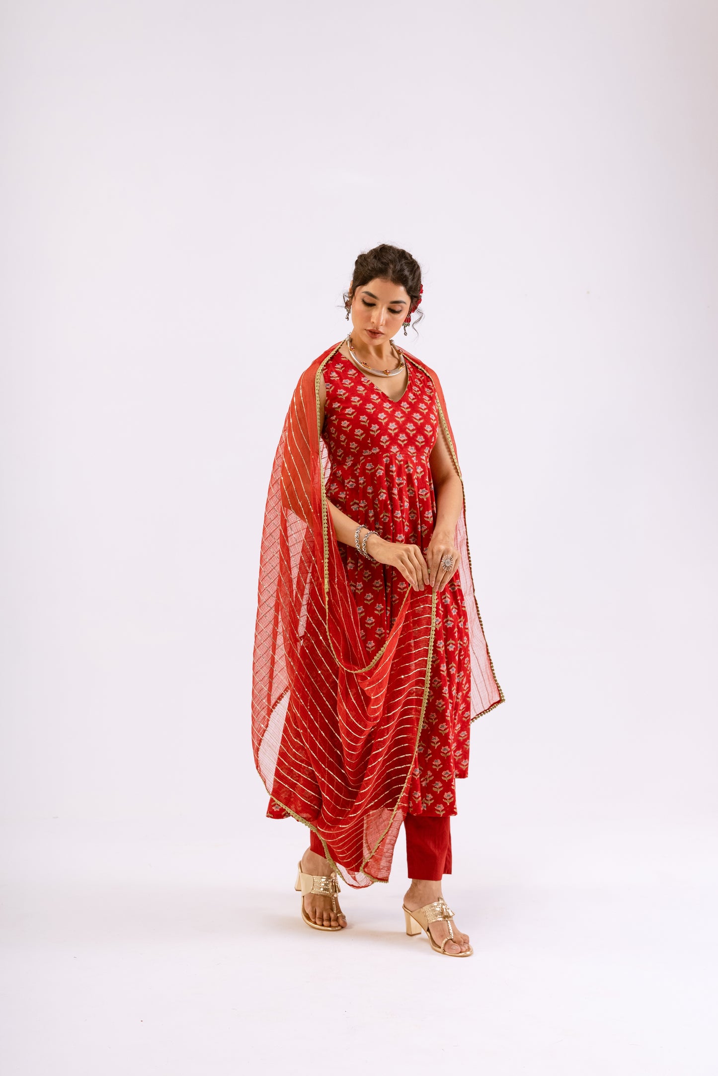 Sindoor Red Butti - Sleeveless