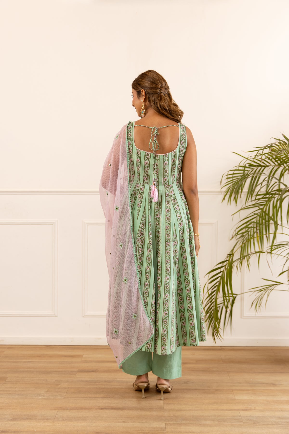 Lined Mint Green & Soft Pink (Sleeveless)