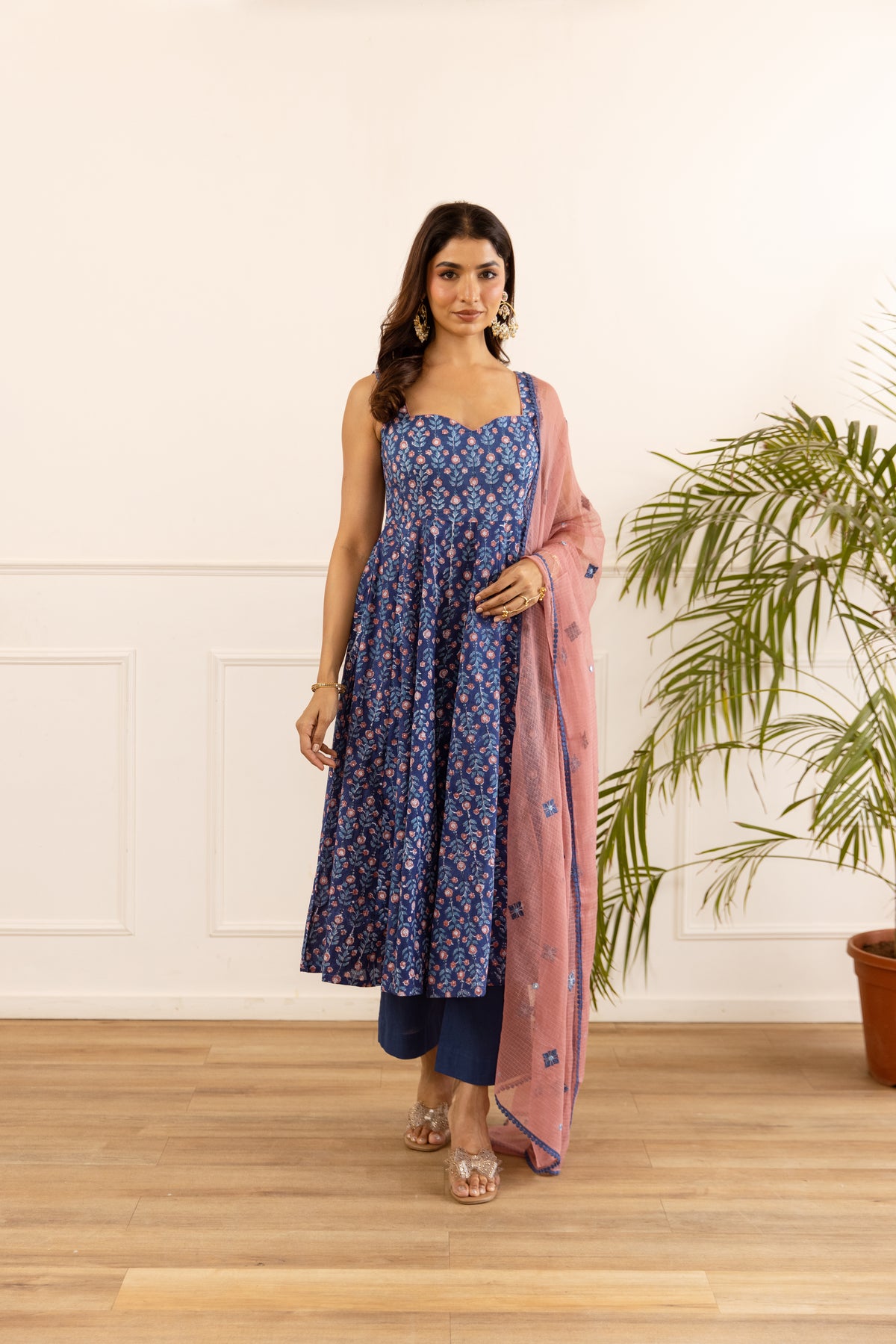 Navy Blue & Dusty Pink (Sleeveless)