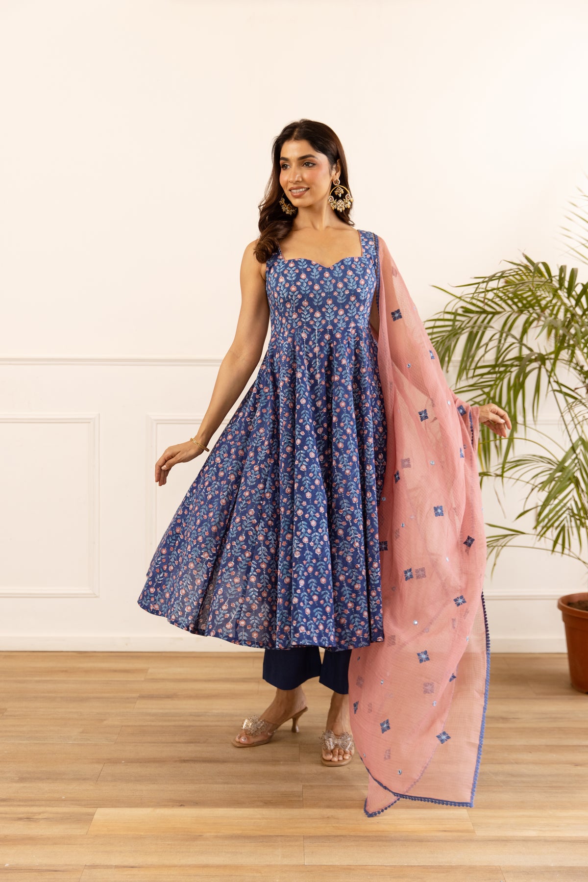 Navy Blue & Dusty Pink (Sleeveless)