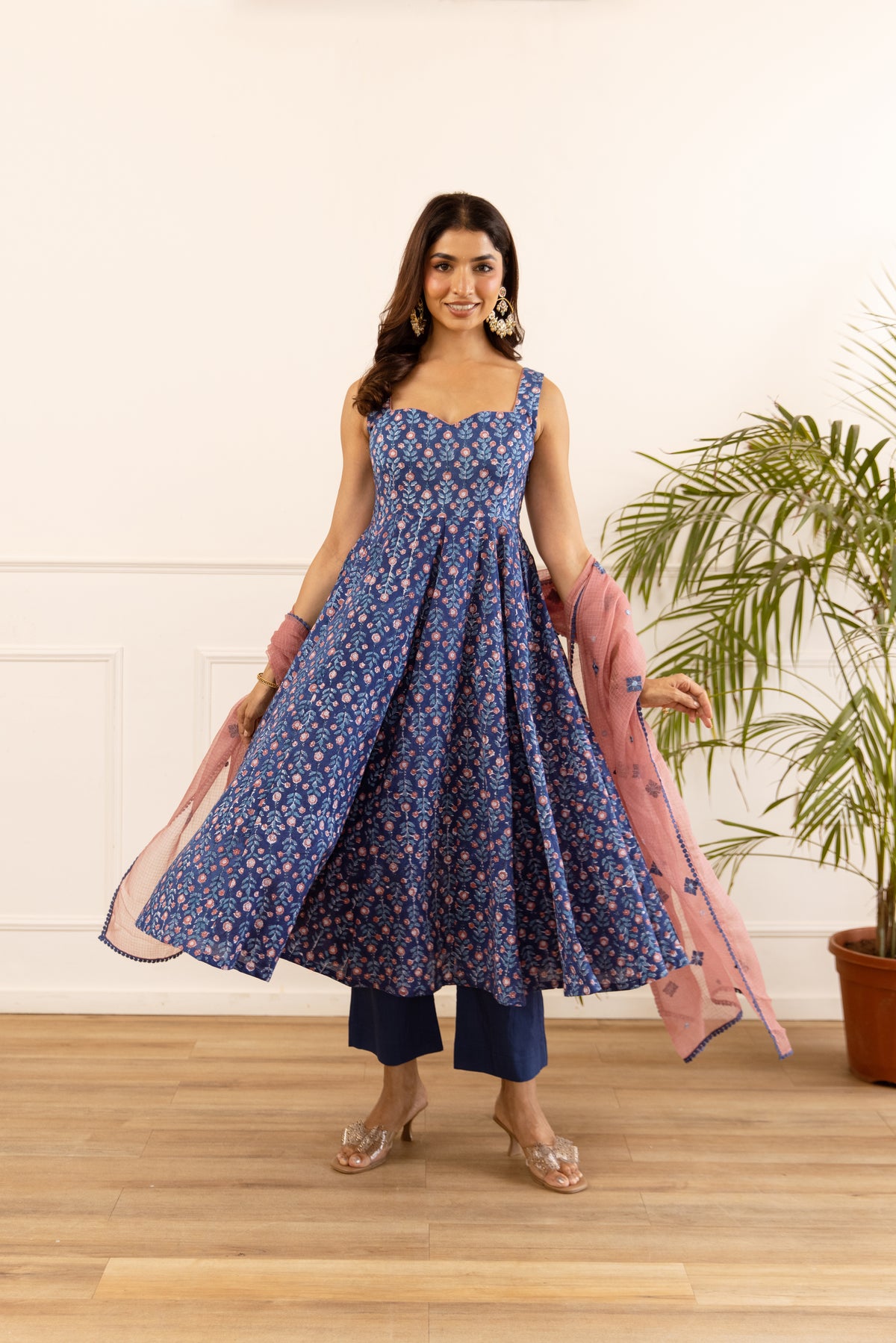 Navy Blue & Dusty Pink (Sleeveless)