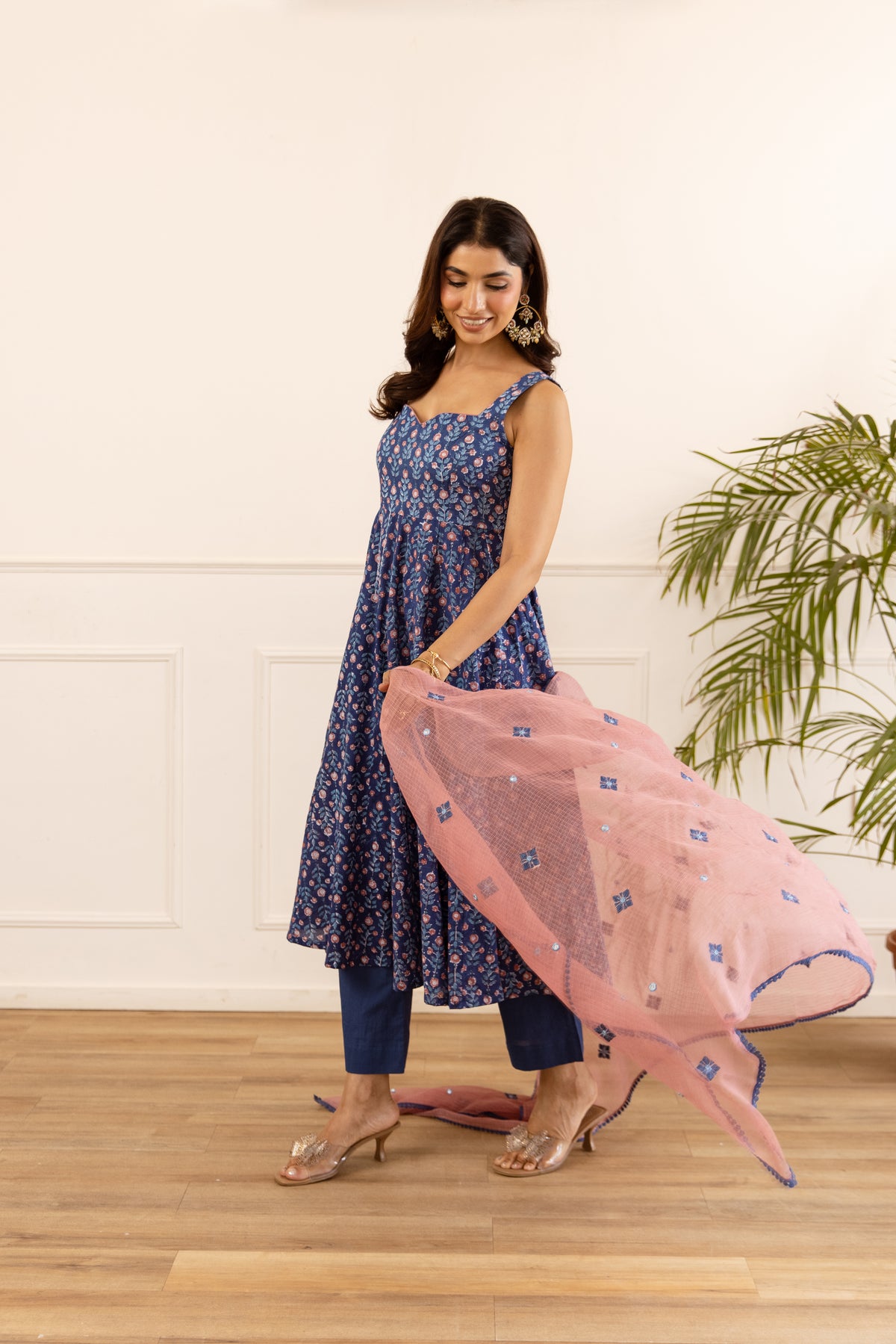 Navy Blue & Dusty Pink (Sleeveless)