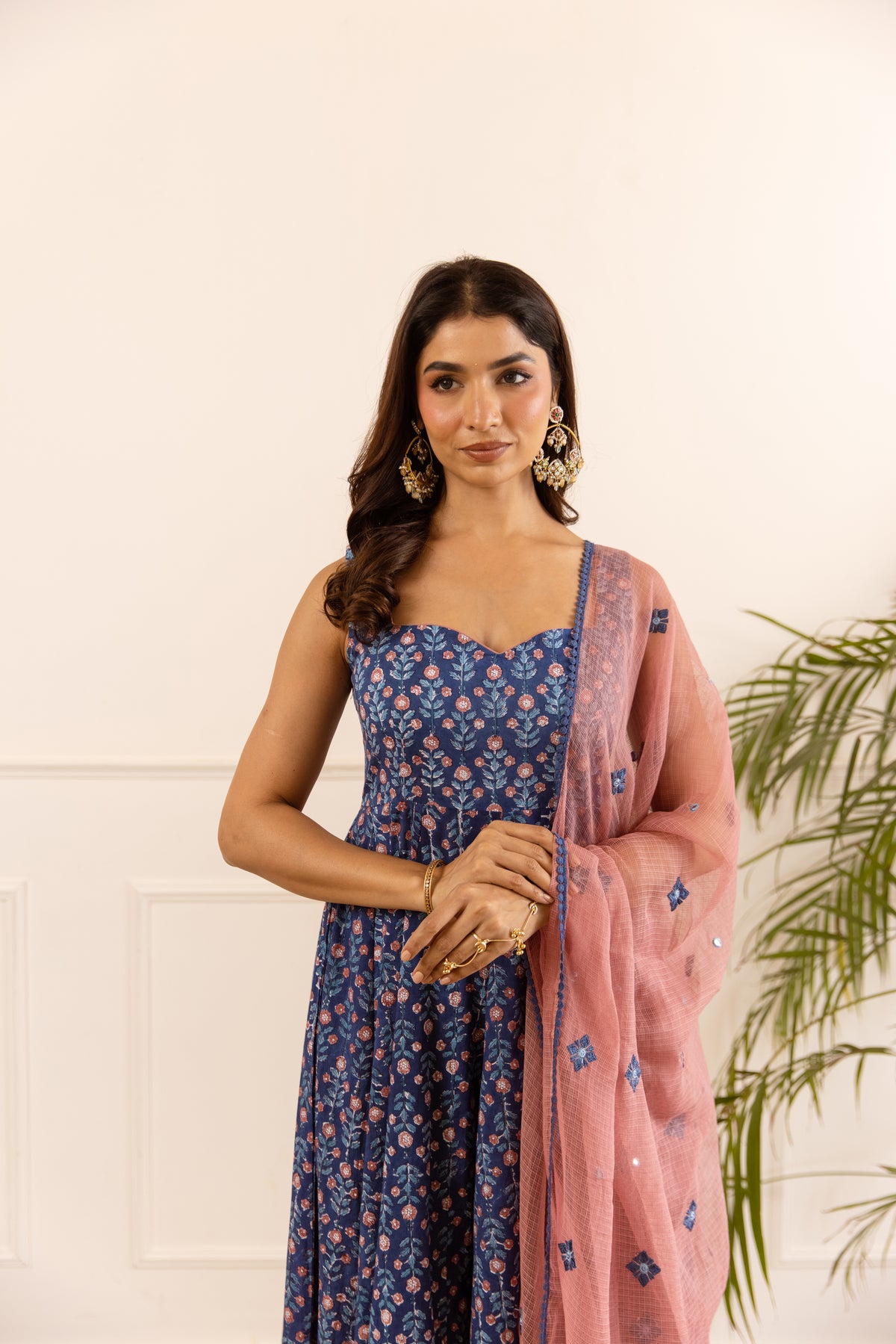 Navy Blue & Dusty Pink (Sleeveless)