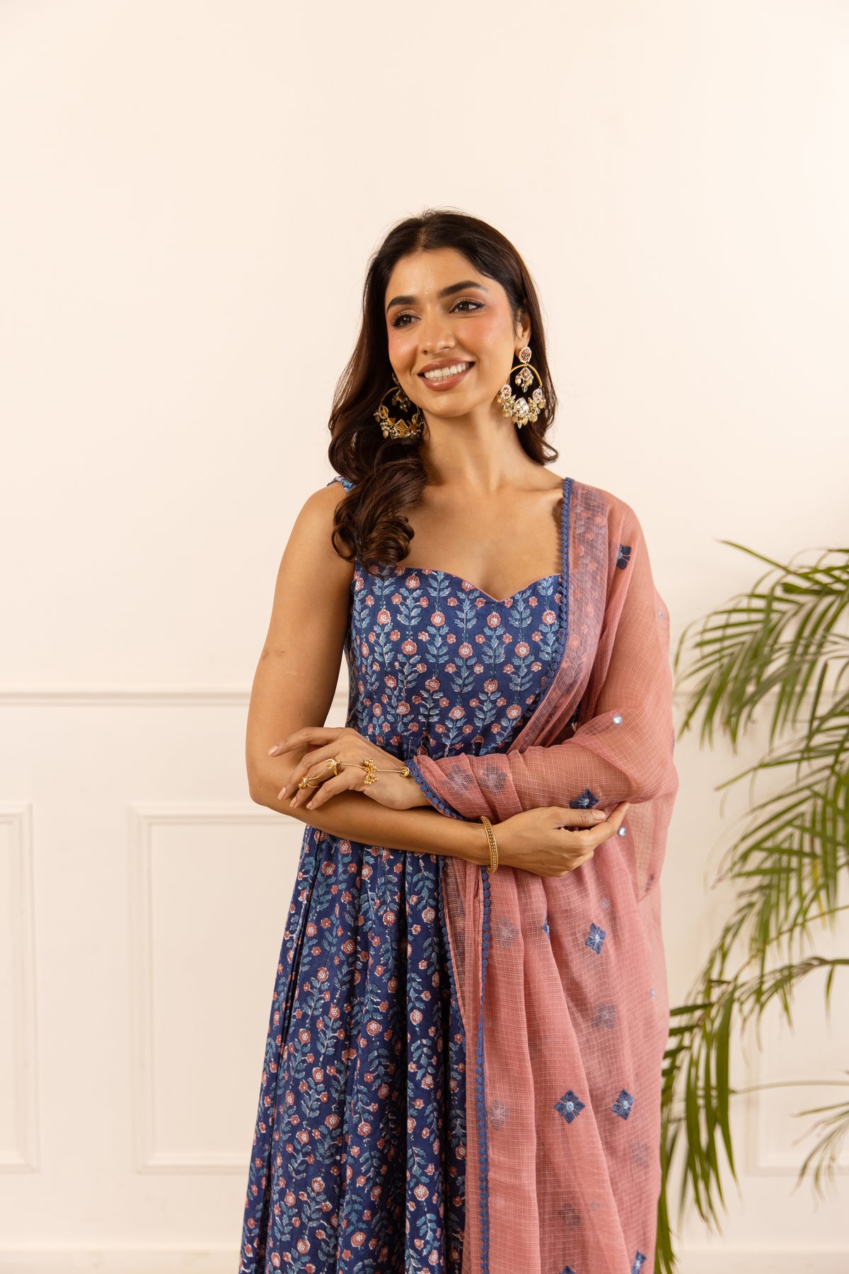 Navy Blue & Dusty Pink (Sleeveless)