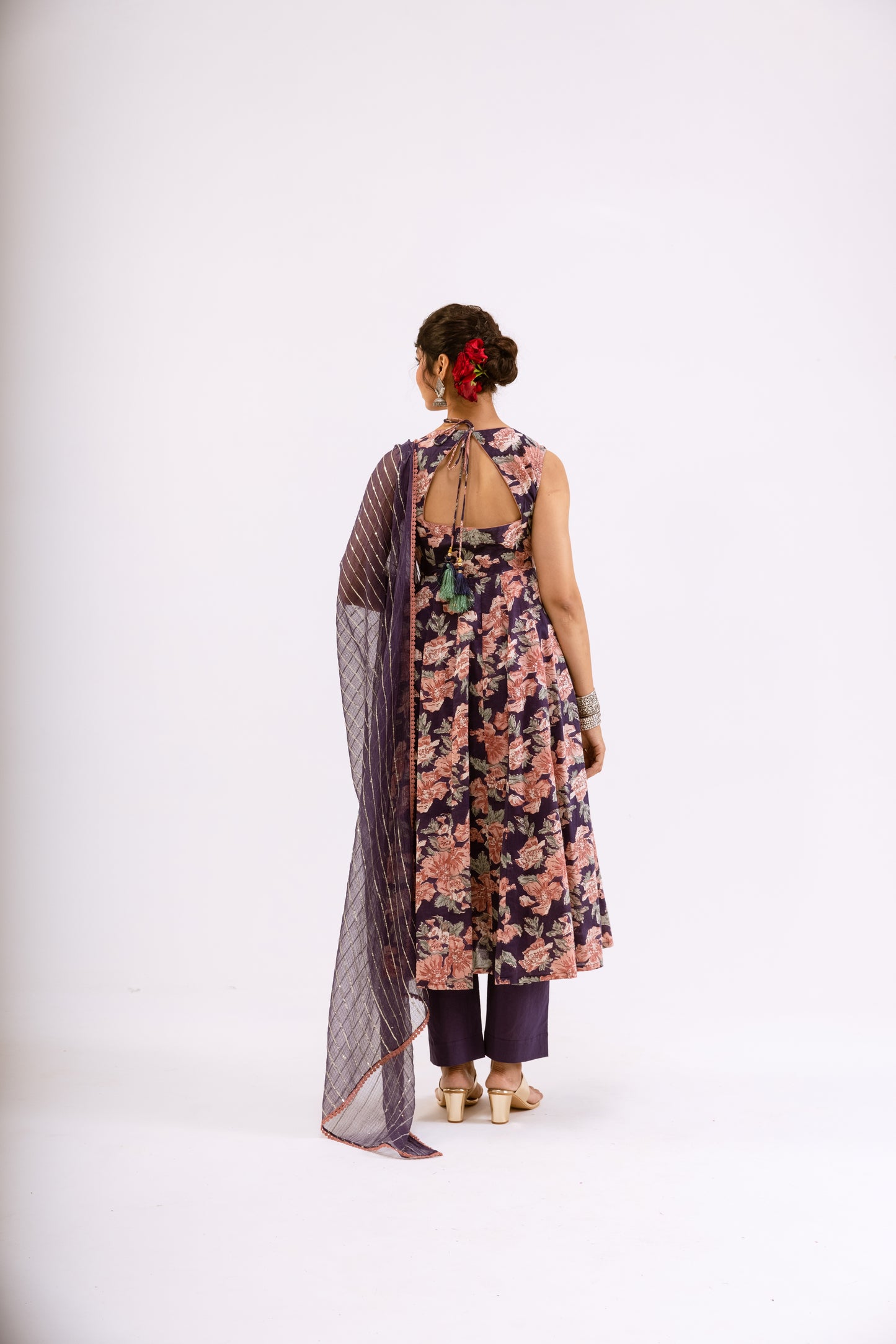 Jamuni Purple Jaal - Sleeveless