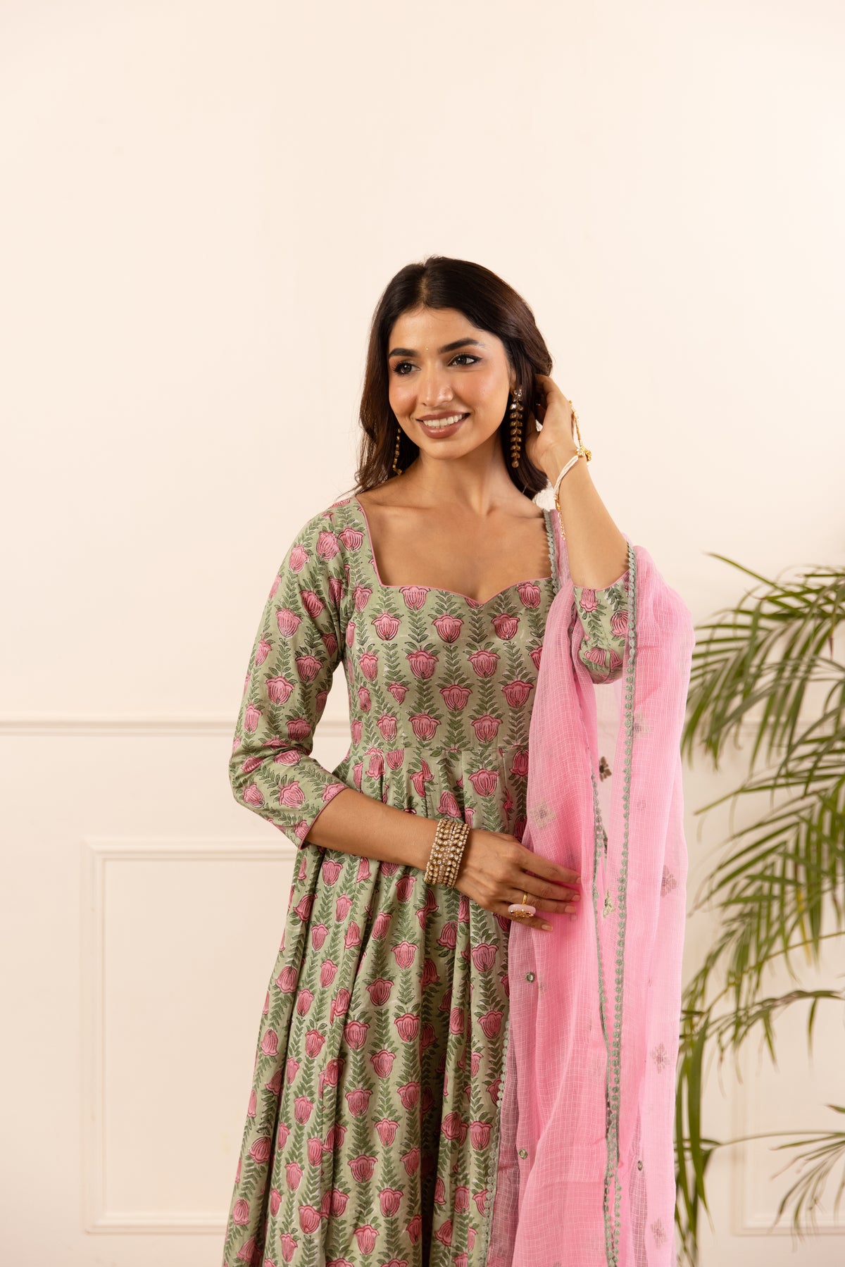 Sage Green & Soft Pink (Sleeved)