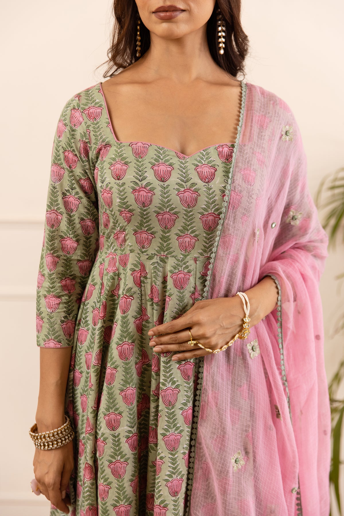 Sage Green & Soft Pink (Sleeved)