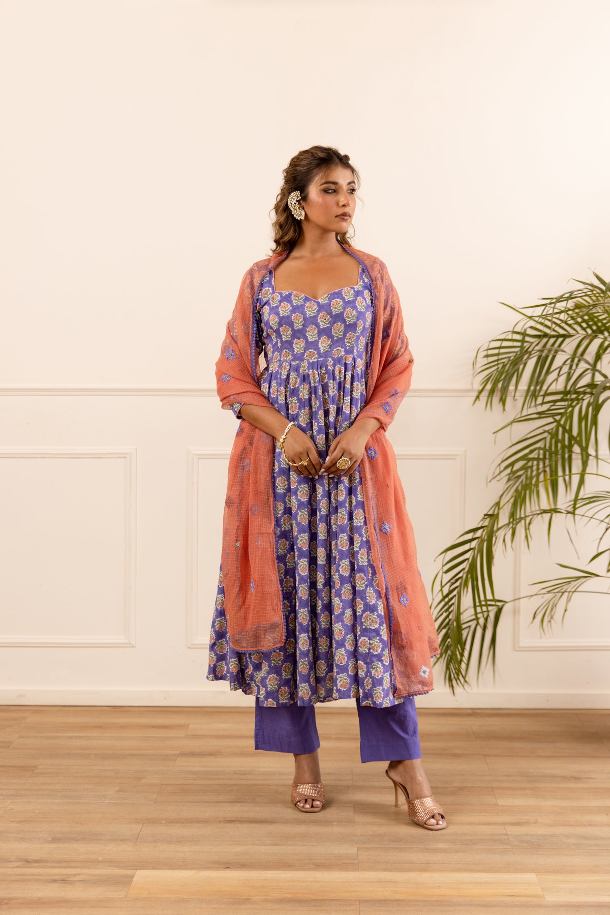 Lavender Blue & Coral (Sleeved)