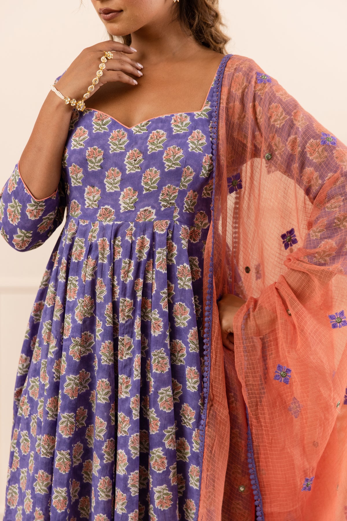 Lavender Blue & Coral (Sleeved)