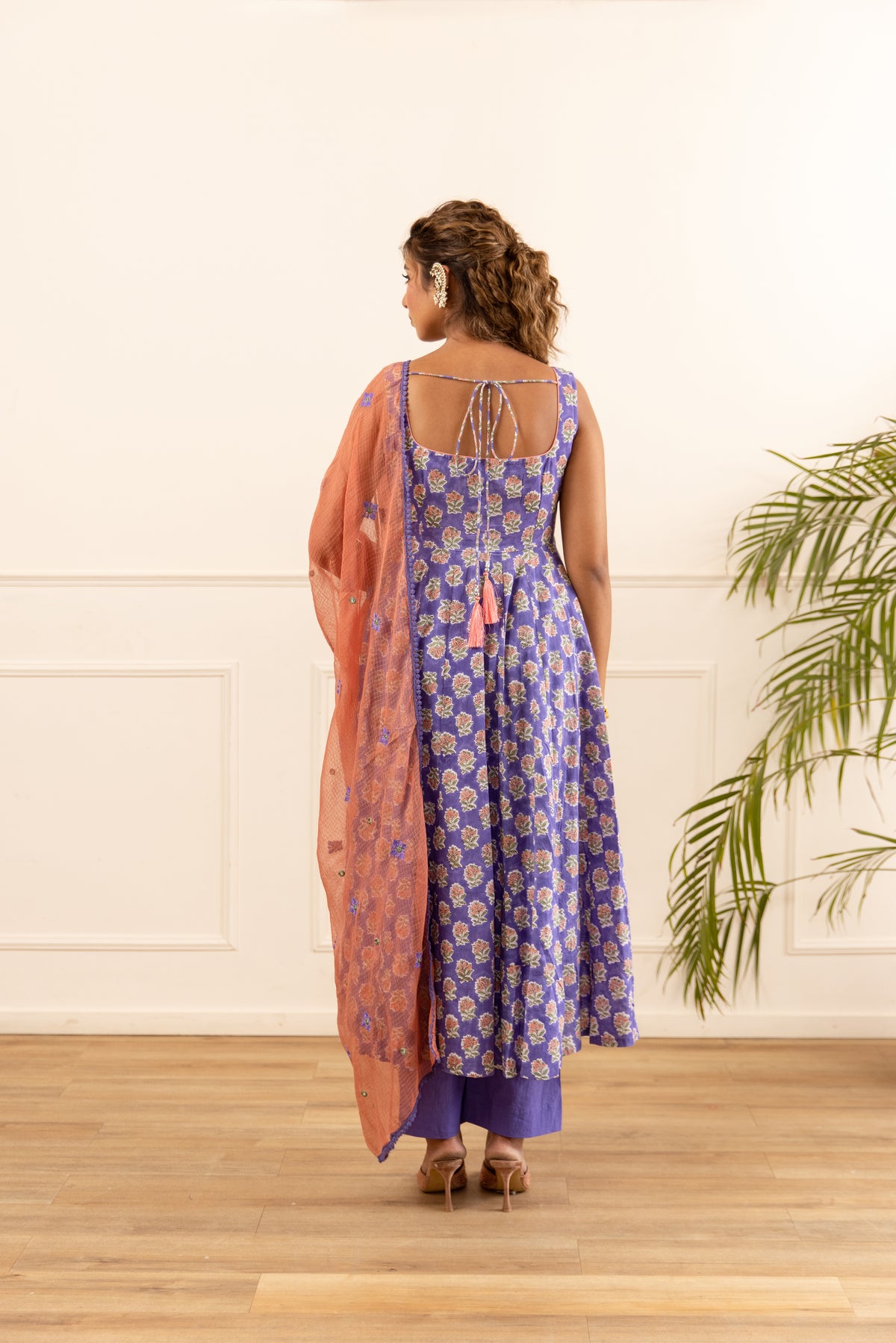 Lavender Blue & Coral (Sleeveless)