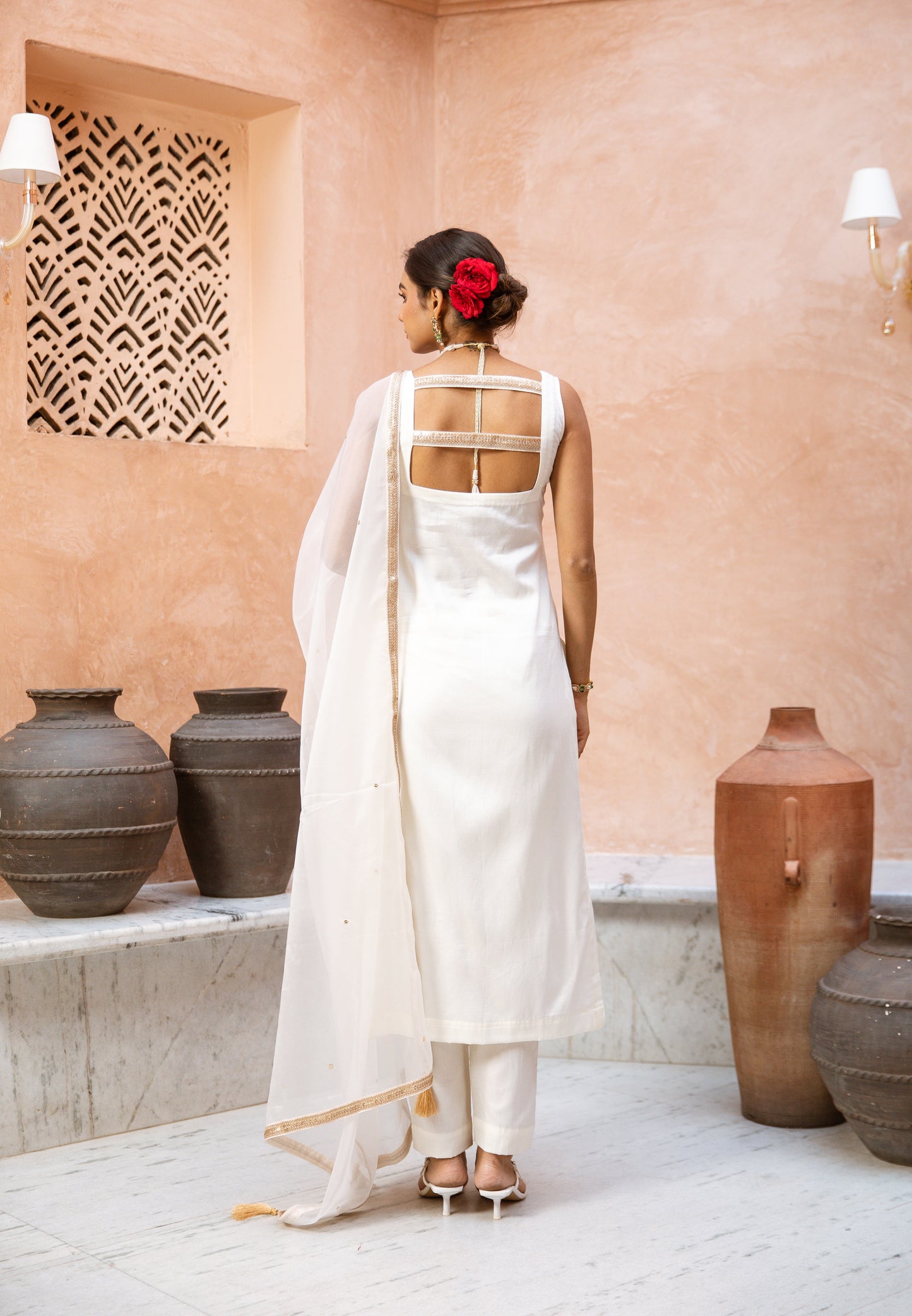Straight Cut Sleeveless White