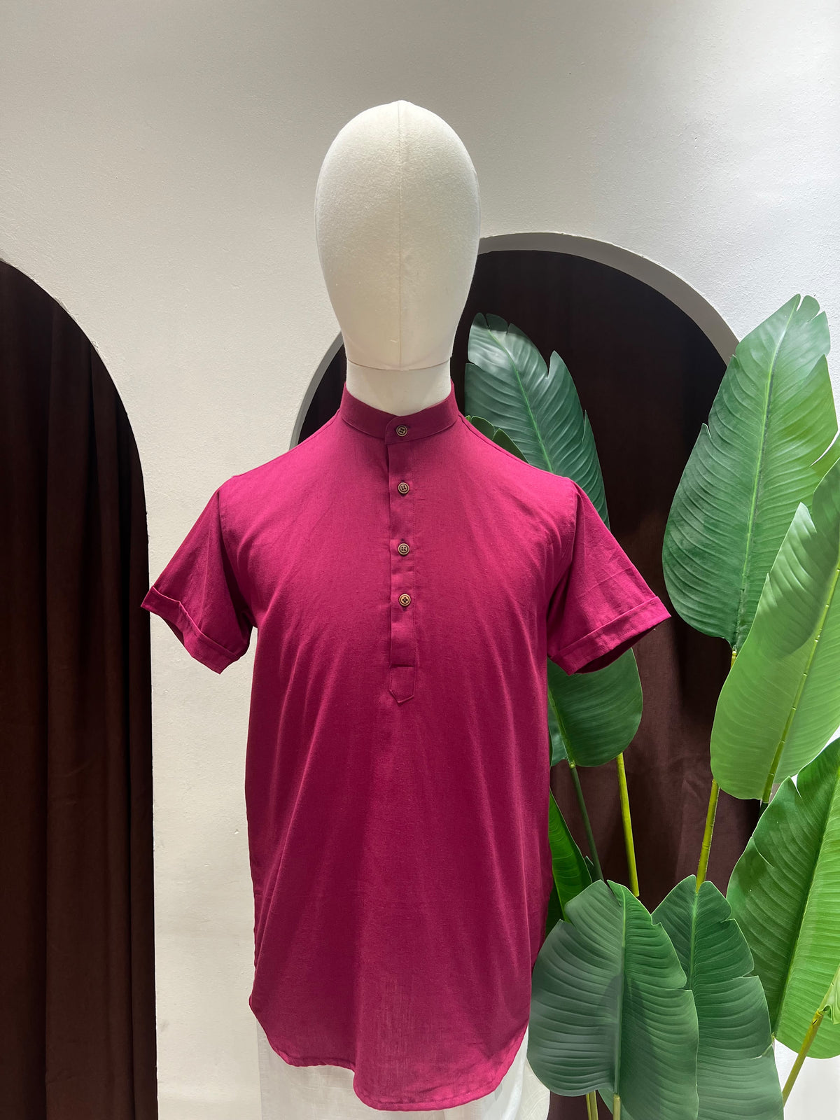 Dark Purple Kurta without pocket