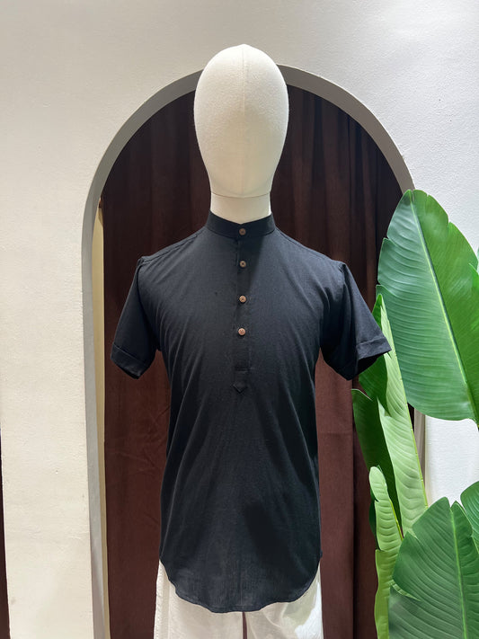 Black Kurta without pocket