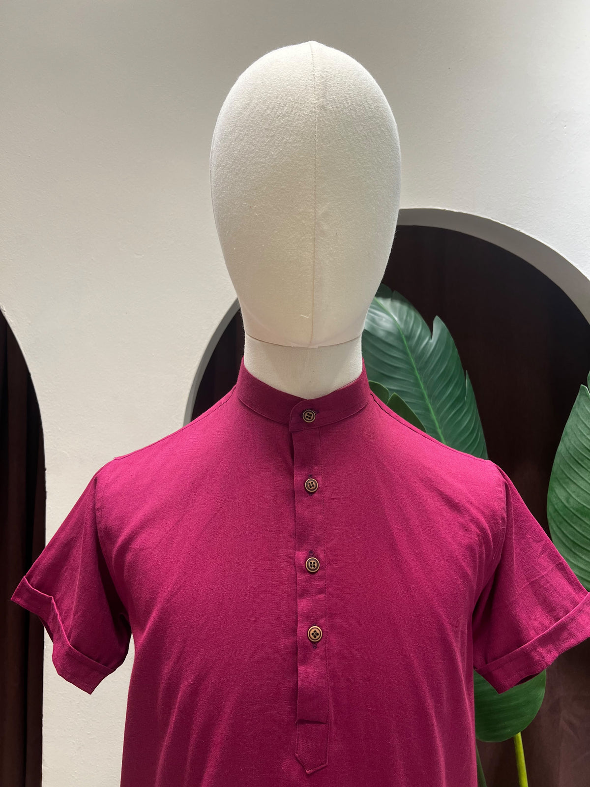 Dark Purple Kurta without pocket