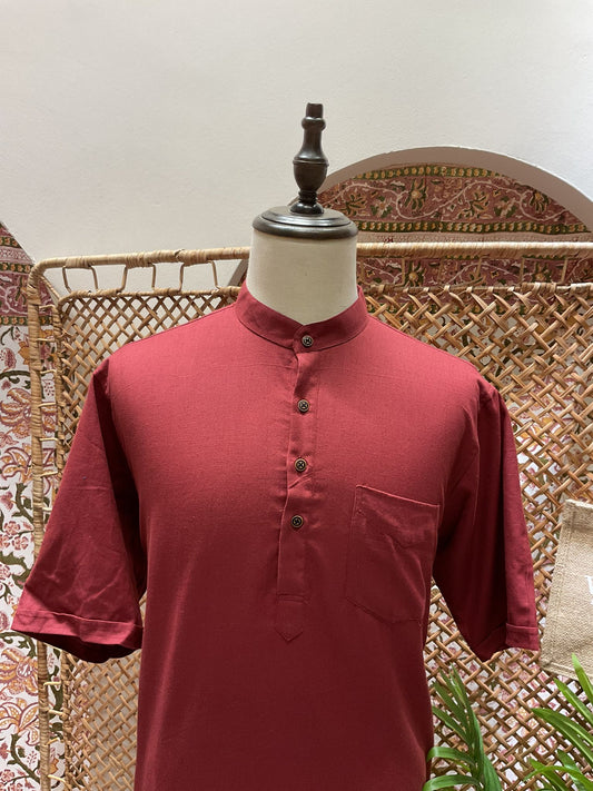 Berry Red Kurta
