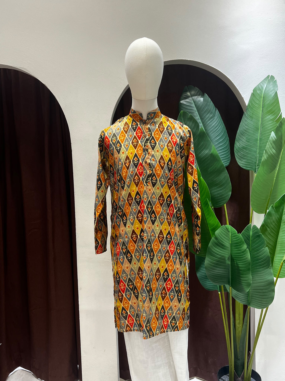 Colourful Printed Long Kurta