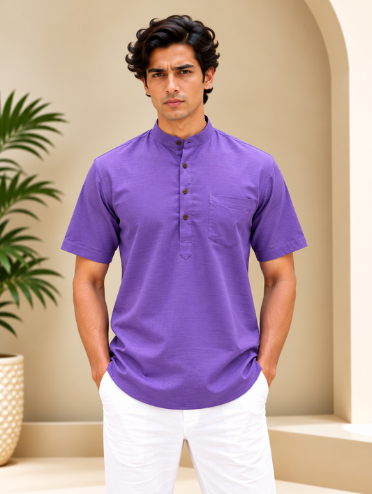 Orchid Kurta with Pocket