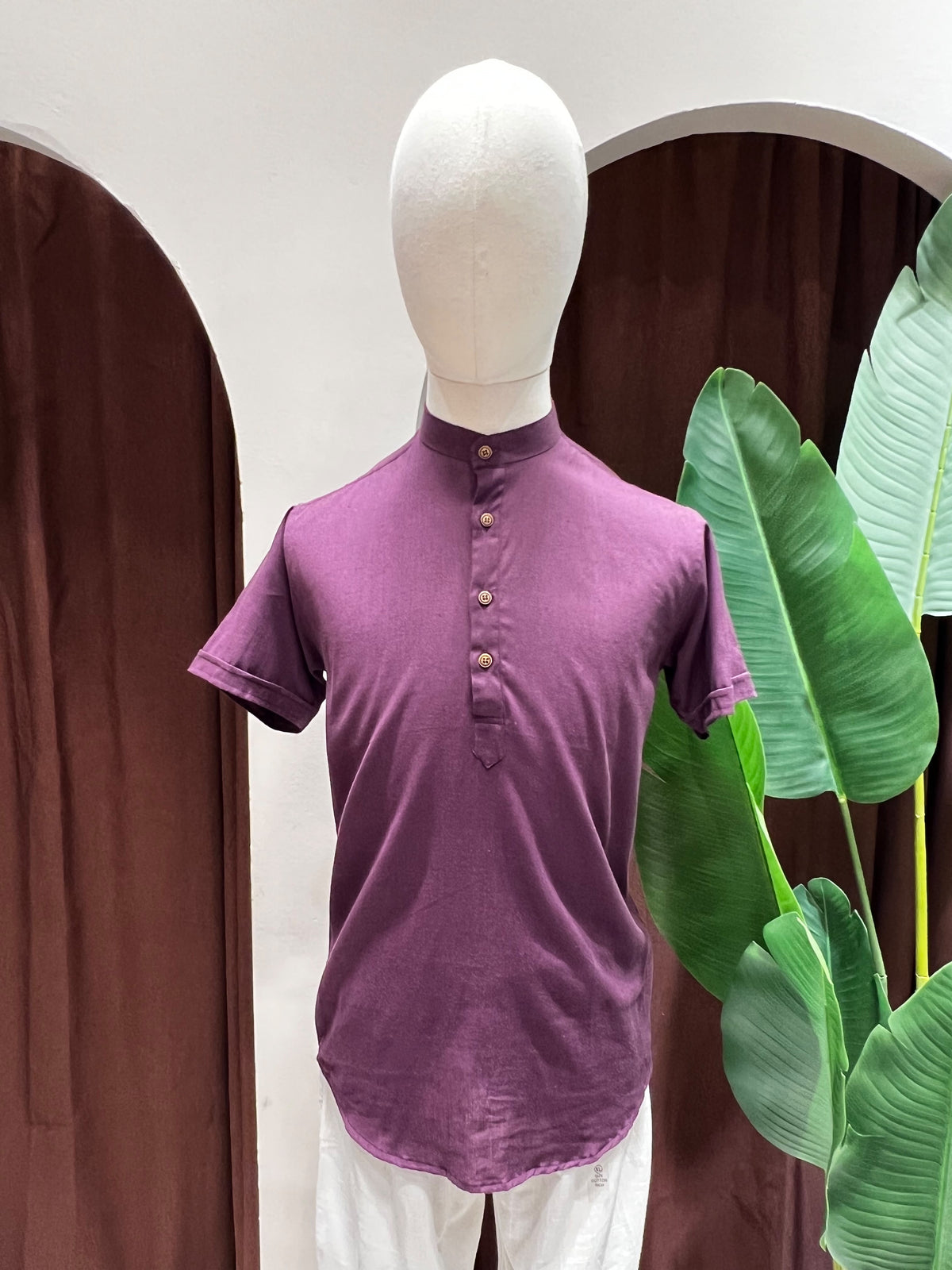 Purple Kurta without pocket
