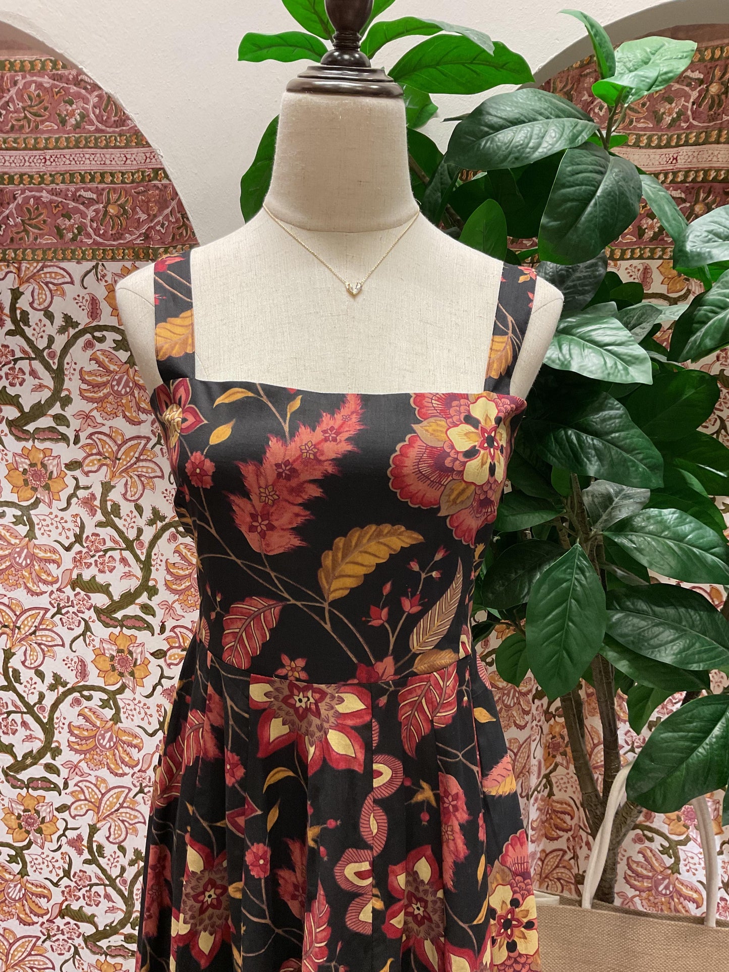 Black Thick Strap Maxi Dress - Jaal