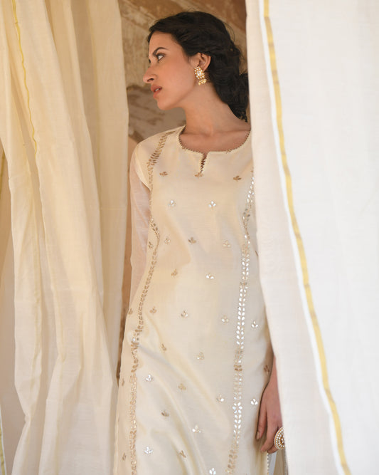 OFF-WHITE MEHER KURTA SET
