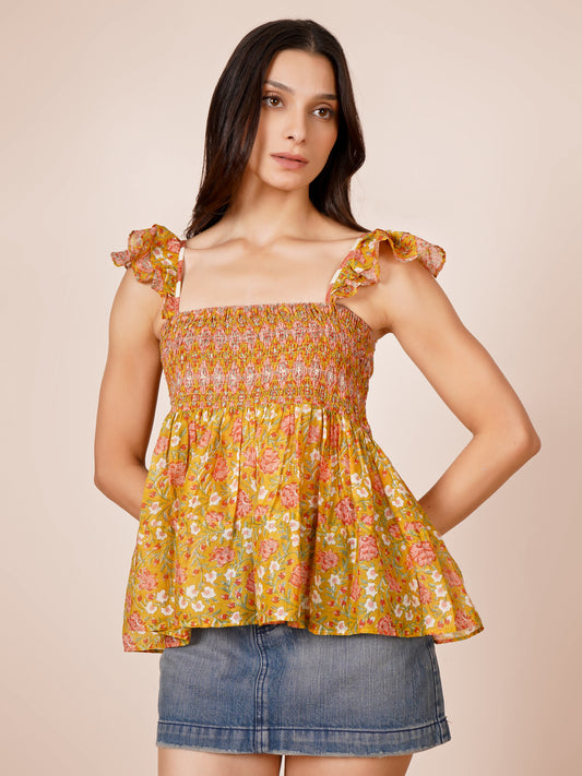 Printed Bobbin Elastic Top