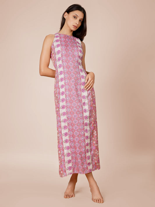 Printed Midi Bodycon Dress