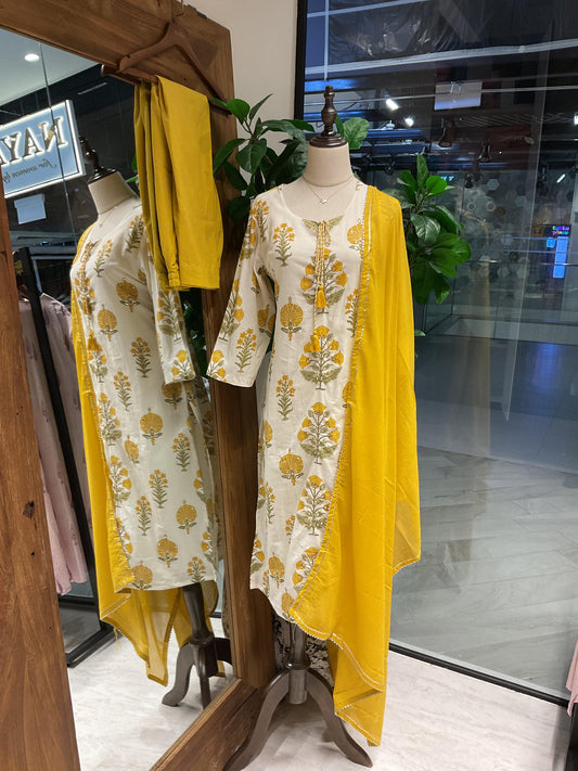 Mustard Yellow Suit Set