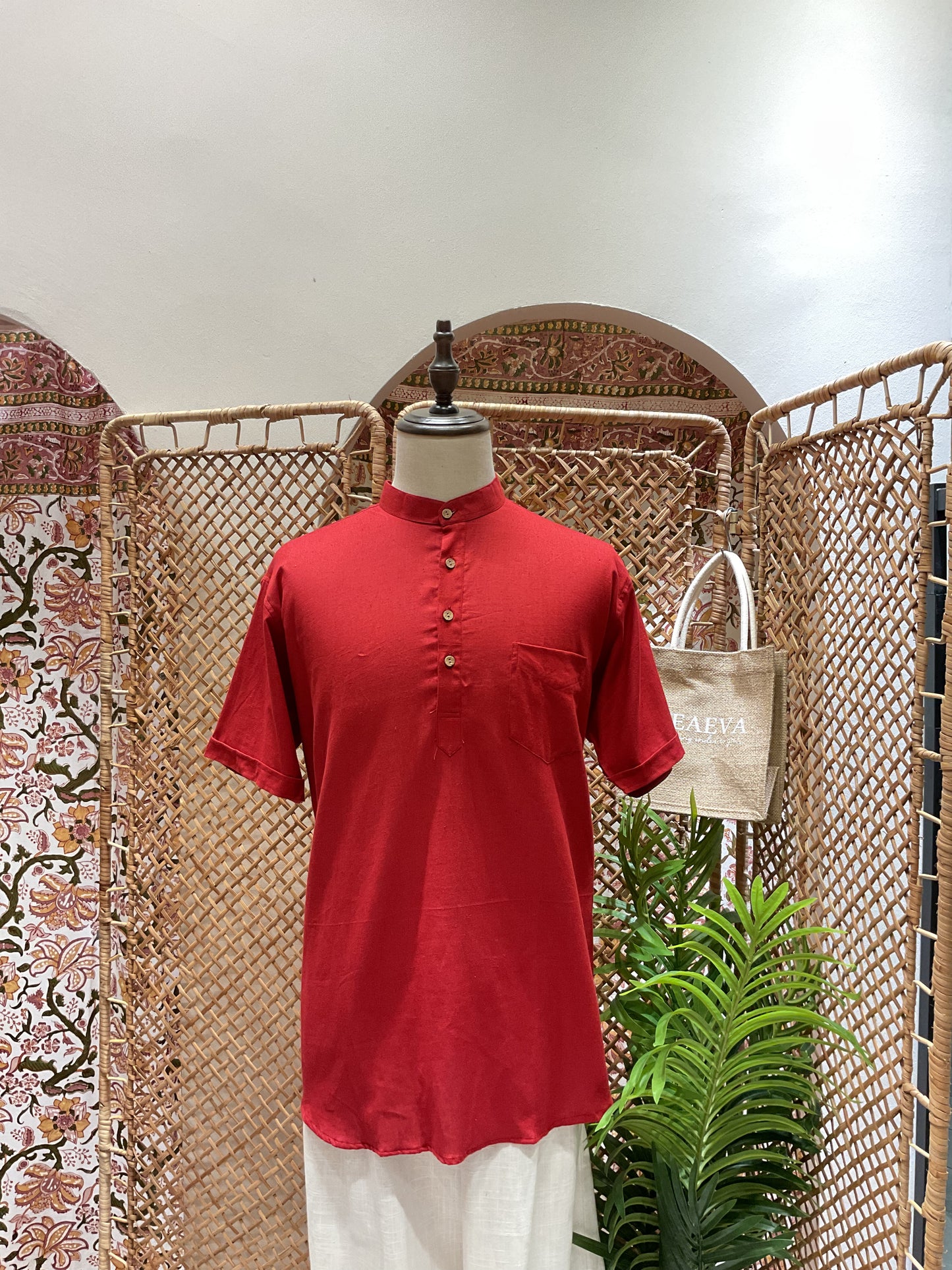 Crimson Red Kurta
