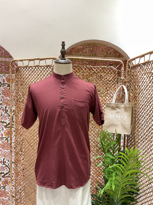 Maroon Kurta