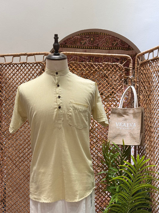 Pale Yellow Kurta