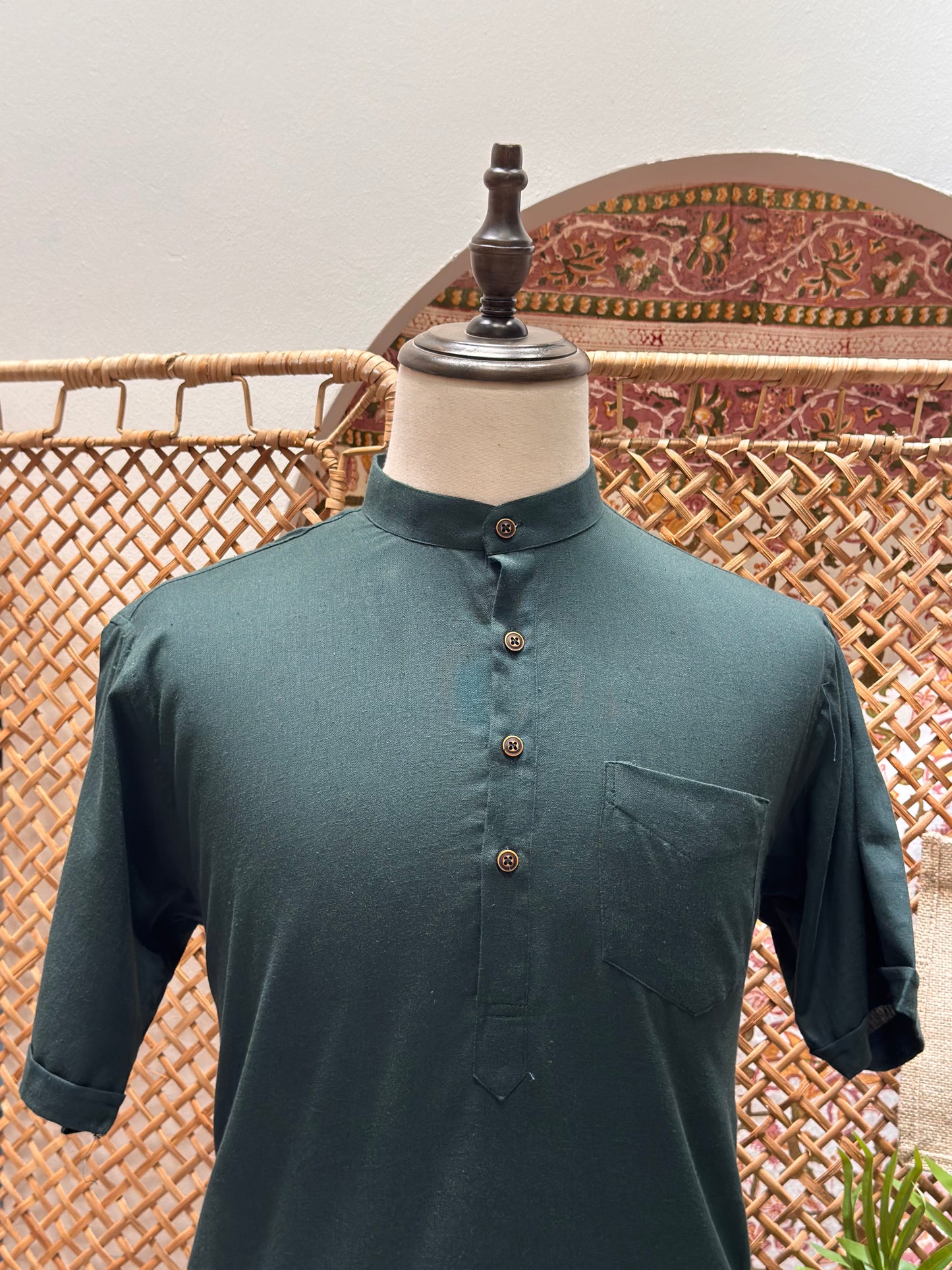 Dark Emerald Kurta