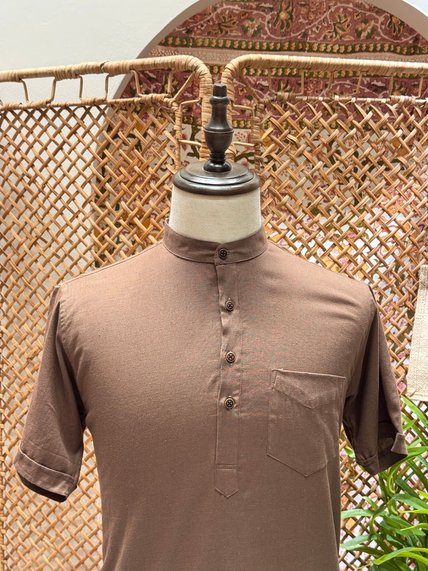 Brown Kurta