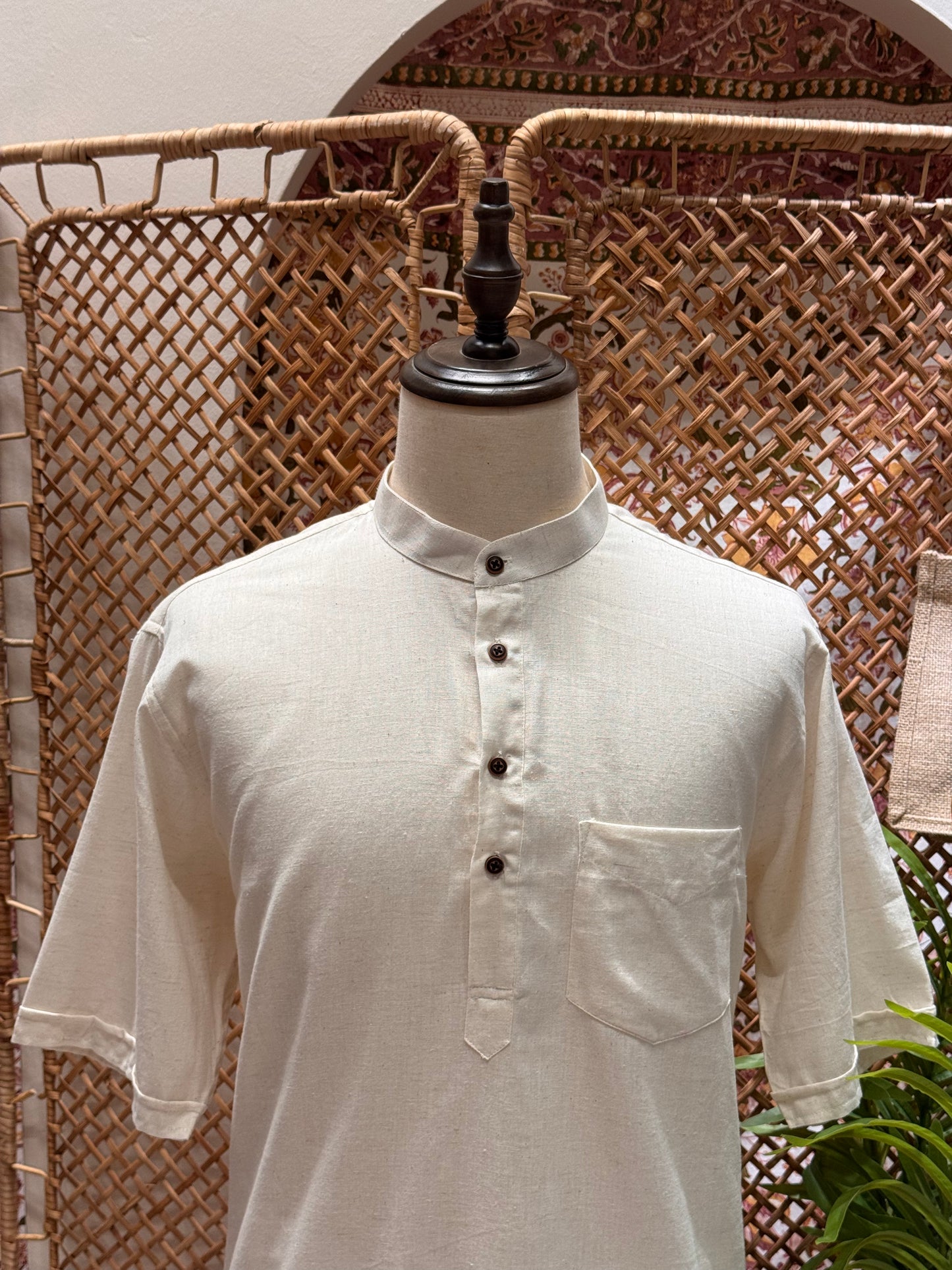 Cream Kurta